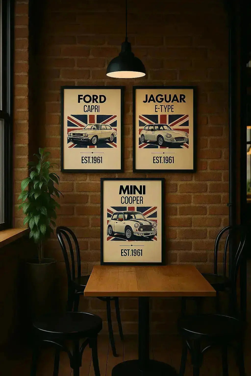 Jaguar E-Type Framed Print – Classic British Sports Car Wall Art Galeto