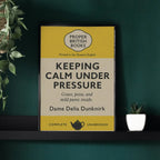 Keeping Calm Under Pressure – British Penguin Book Parody Framed Printrint Galeto
