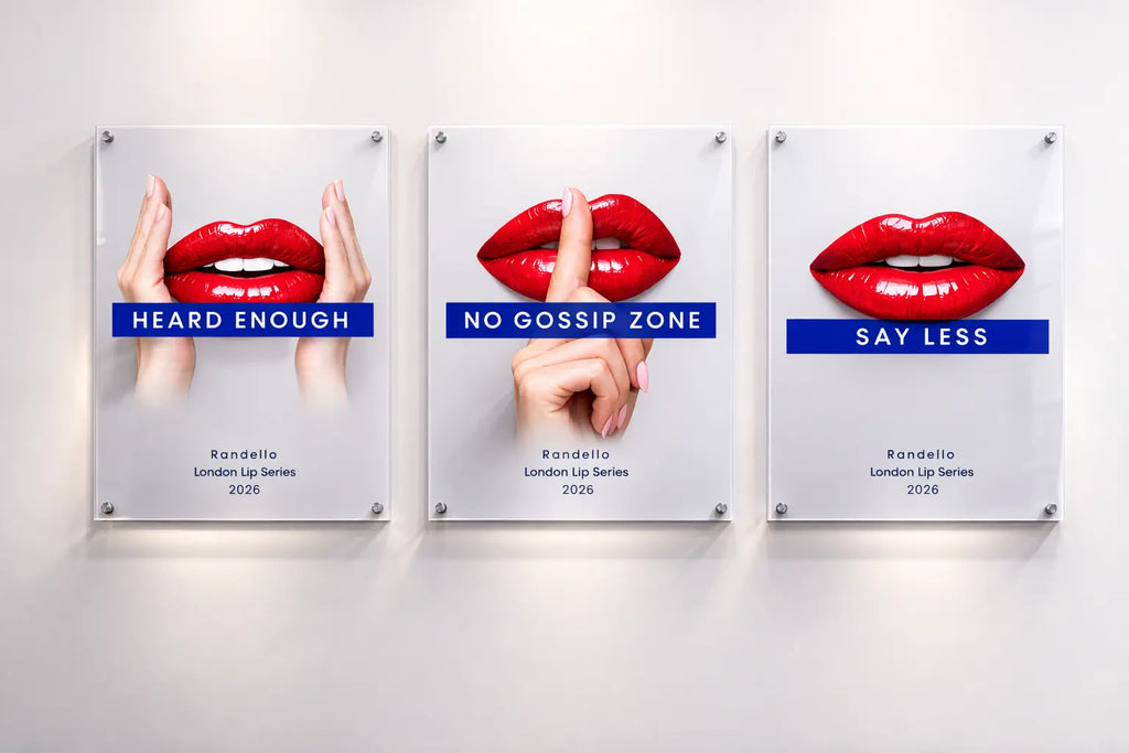 No Gossip Zone – London Underground Inspired Acrylic Wall Art Randello