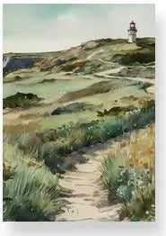 A5 Hardback Journal - Coastal Walk Seaside Notebook Lulu