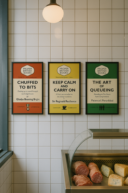 It’s Not My Cup of Tea –  British Parody Framed Print