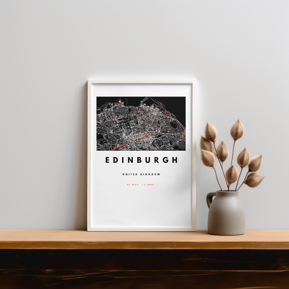 Edinburgh City – Quality Framed Print, Ready to Hang
