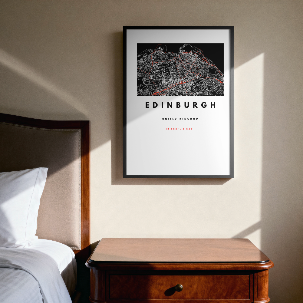 Edinburgh City – Quality Framed Print, Ready to Hang