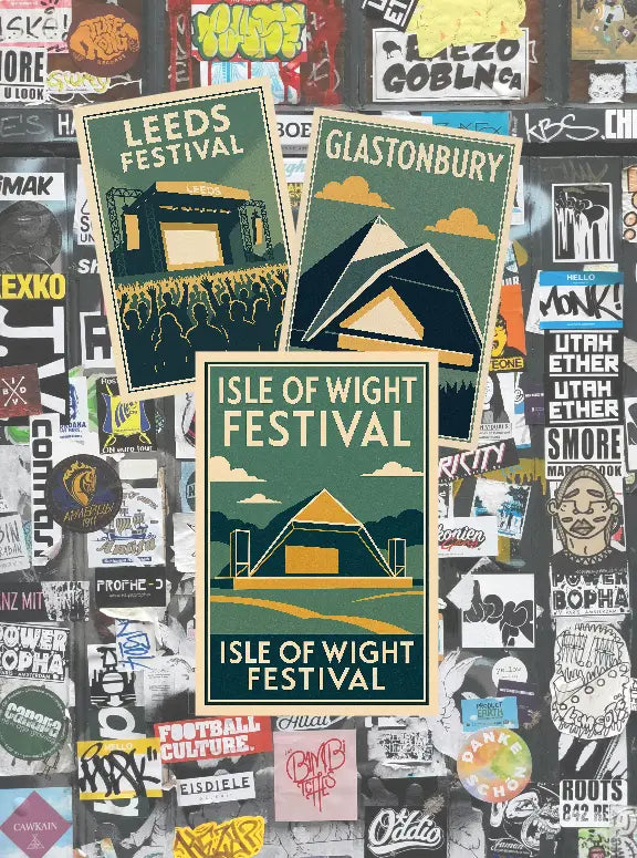 Isle of Wight Festival Coastal Stage – Fine Art Poster Print Galeto