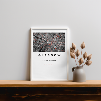 Glasgow City – Quality Framed Print, Ready to Hang