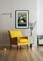 Glastonbury Festival Modernist Landscape – Fine Art Poster Print Galeto