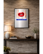 Heard Enough   – London Lip Series - Brushed Aluminum Print Randello