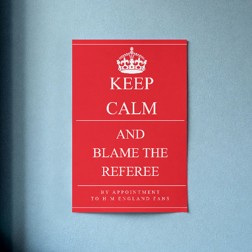 World Cup Poster - Keep Calm Blame the Ref - Randello