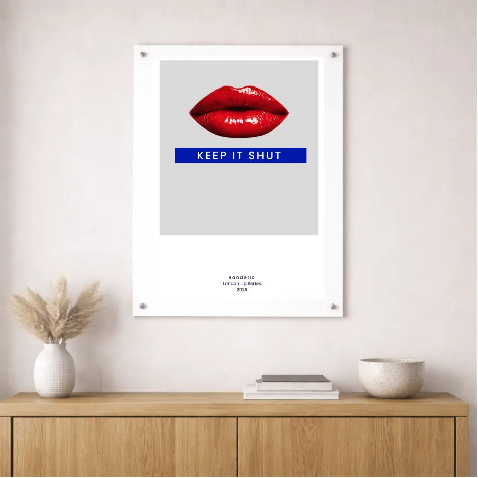 Keep It Shut – London Underground Inspired Acrylic Wall Art - Randello
