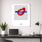 Stay In Your Lane – London Underground Inspired Acrylic Wall Art - Randello