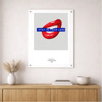 Stay In Your Lane – London Underground Inspired Acrylic Wall Art - Randello