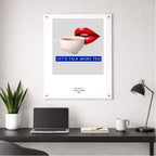 Let’s Talk More Tea – London Underground Inspired Acrylic Wall Art - Randello