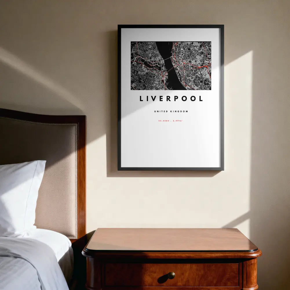 Liverpool City – Quality Framed Print, Ready to Hang Galeto