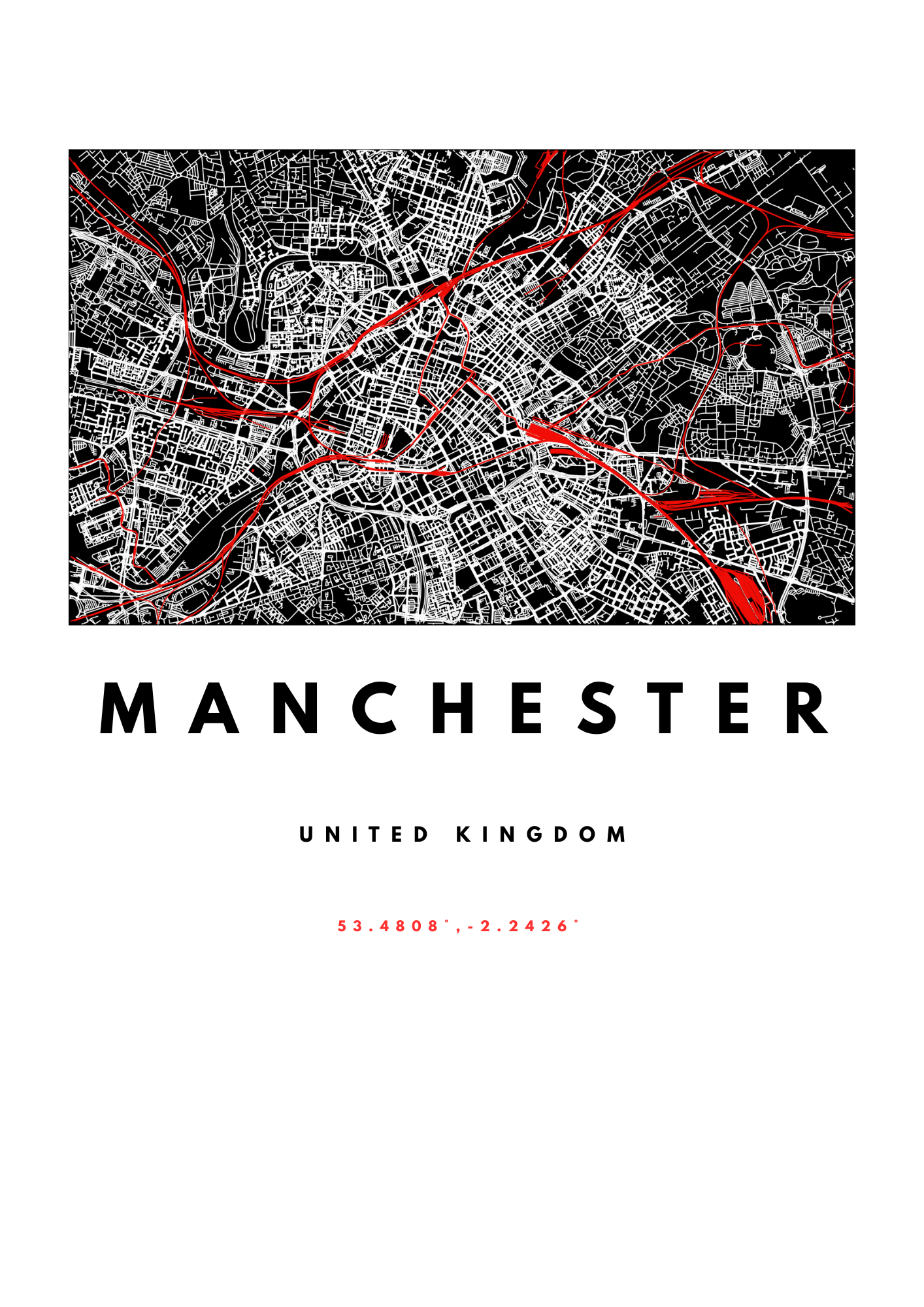 Manchester City – Quality Framed Print, Ready to Hang