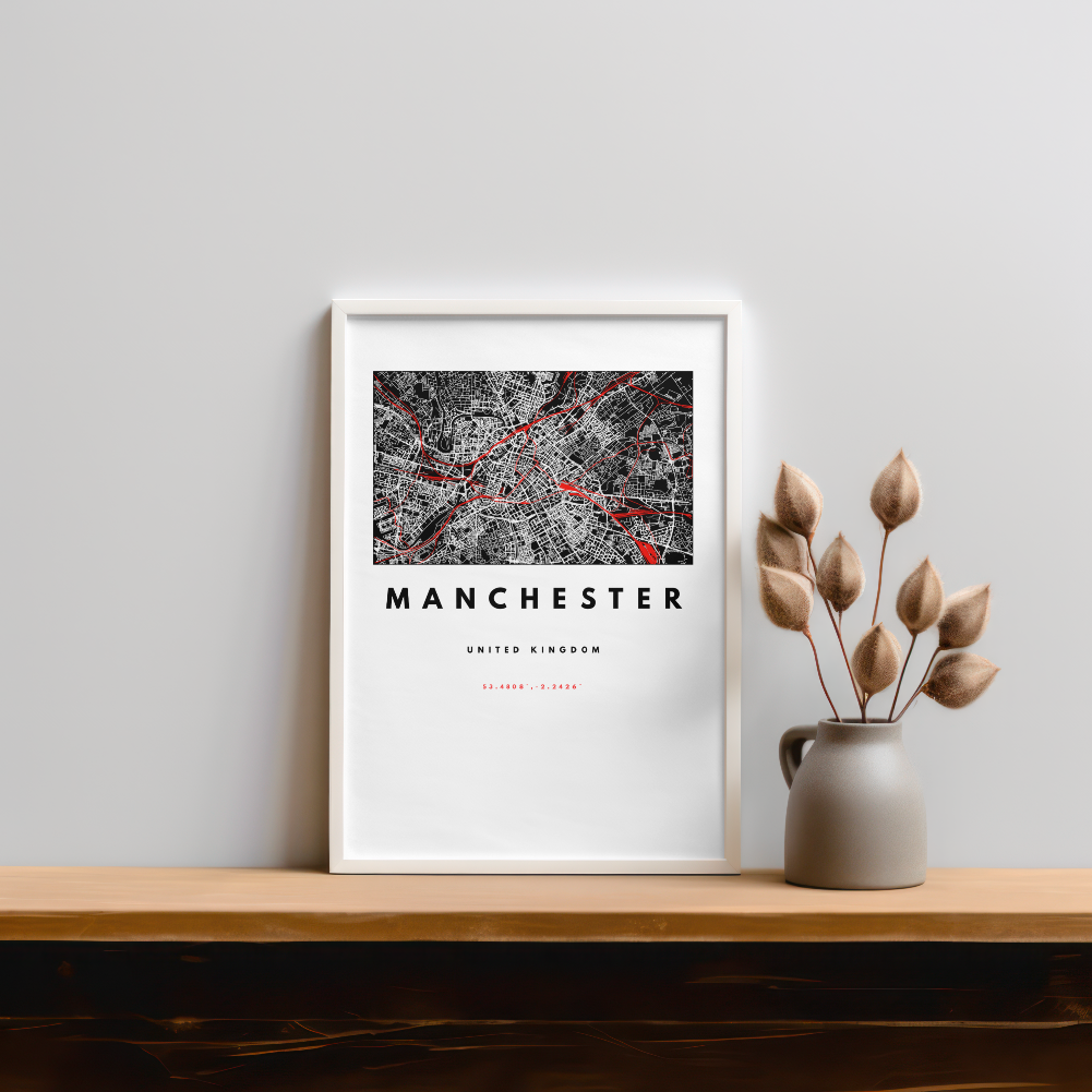 Manchester City – Quality Framed Print, Ready to Hang