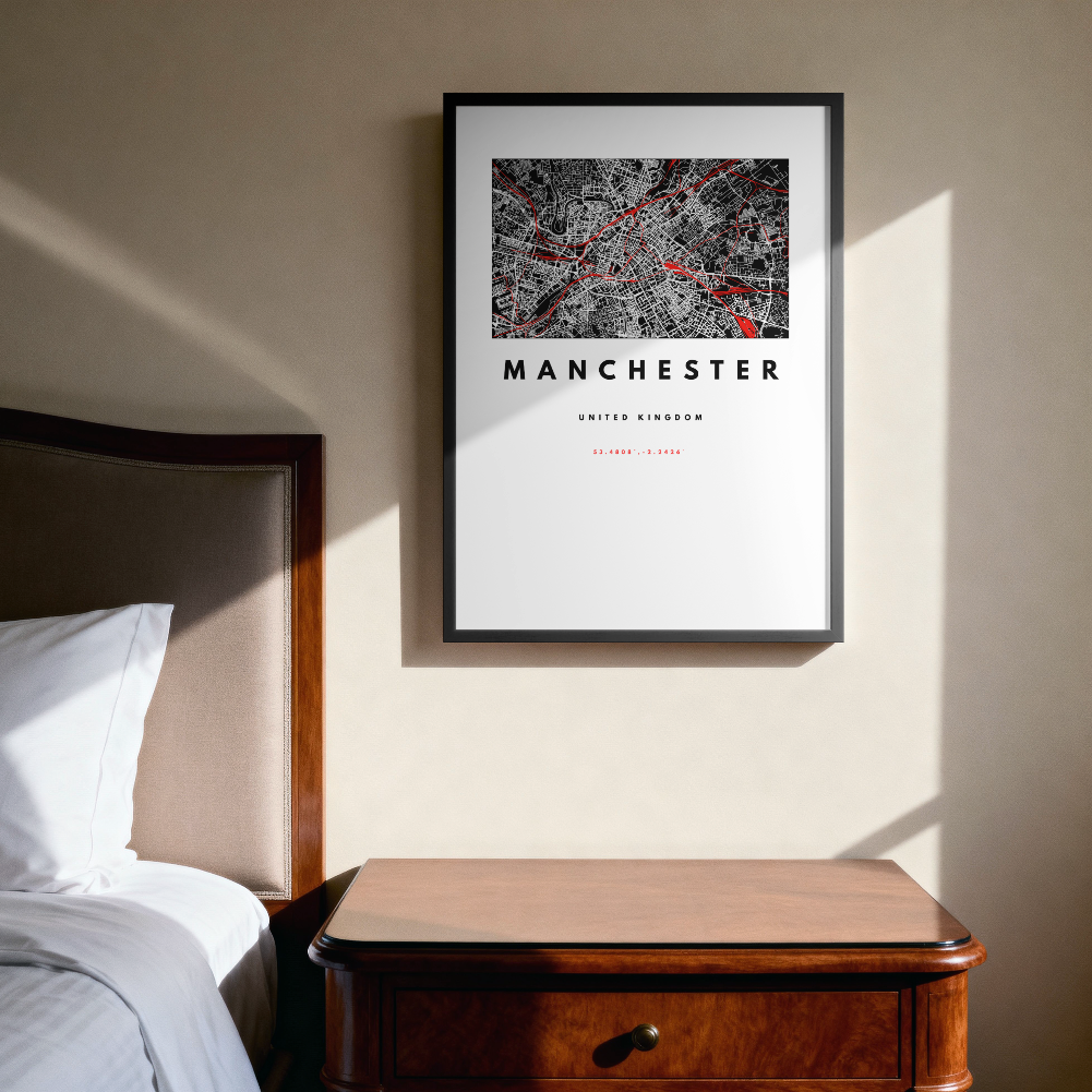 Manchester City – Quality Framed Print, Ready to Hang