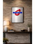 Mind the Gap  – London Lip Series - Brushed Aluminum Print Randello