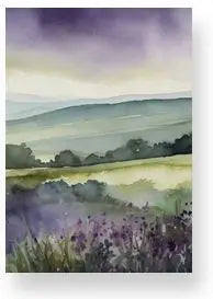A5 Hardback Journal - Misty Moorland Views Lulu