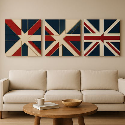 Modern Union Jack Canvas  – Abstract British Flag Design