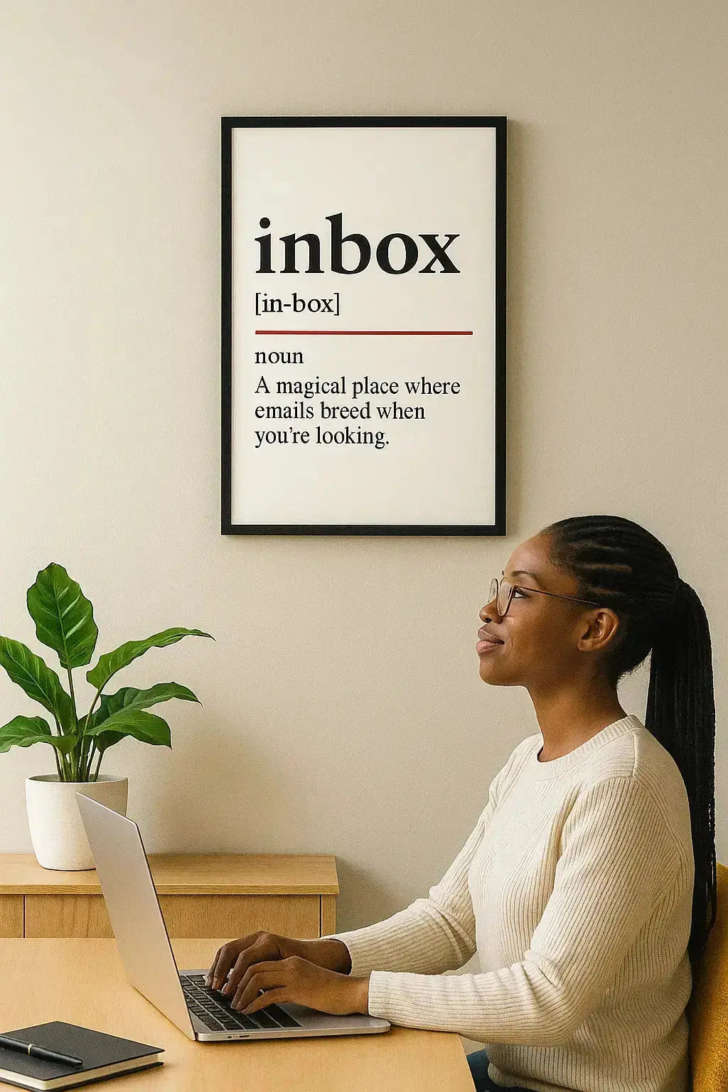 Reply All - Oxford-Style Definition Office Framed Print Galeto