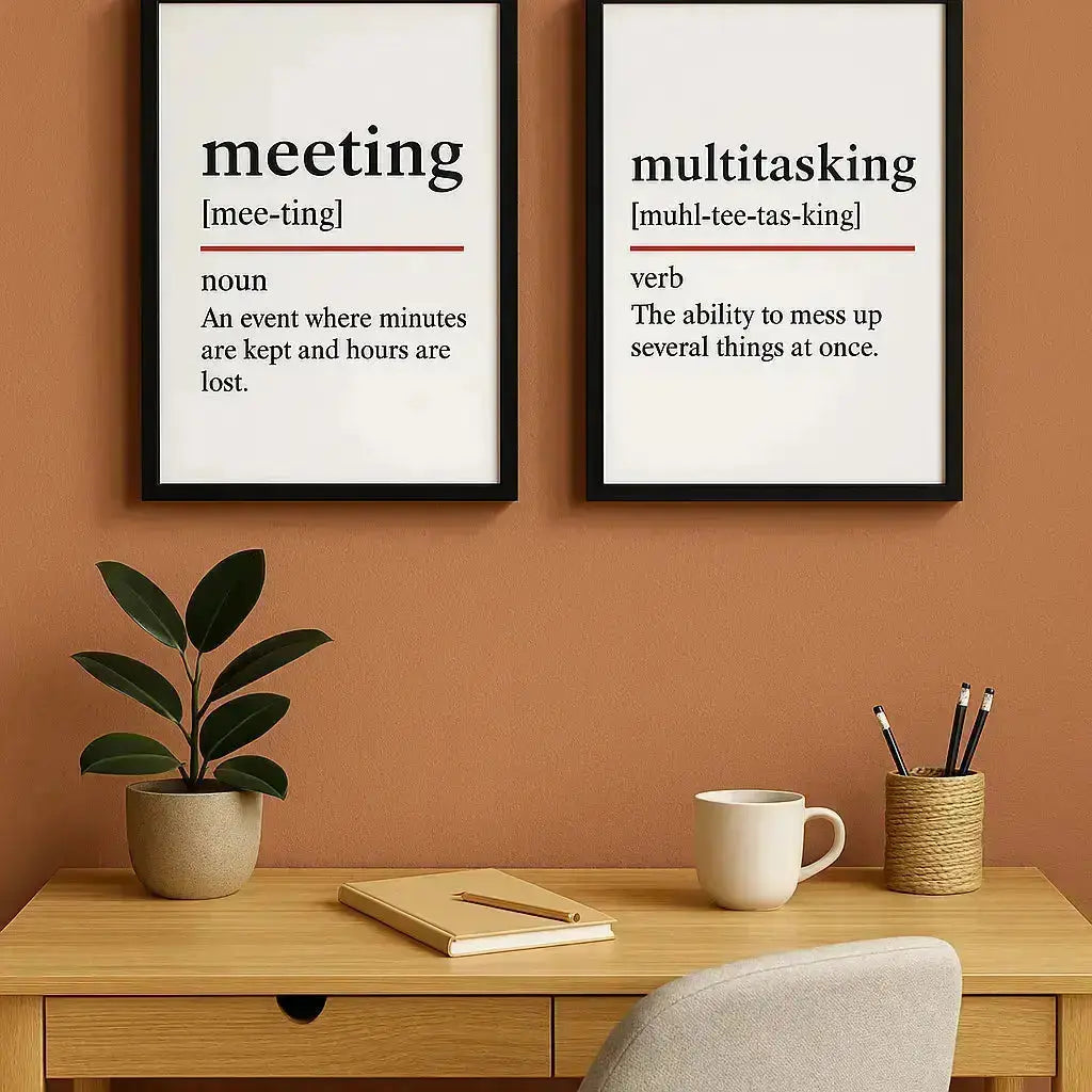 Reply All - Oxford-Style Definition Office Framed Print Galeto