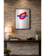 Stay in your Lane  – London Lip Series - Brushed Aluminum Print Randello
