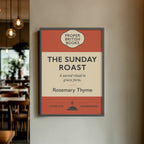 The Sunday Roast – British Penguin Book Parody Framed Print Galeto