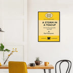 A Storm in a Teacup – British Penguin Book Parody Framed Print - Randello