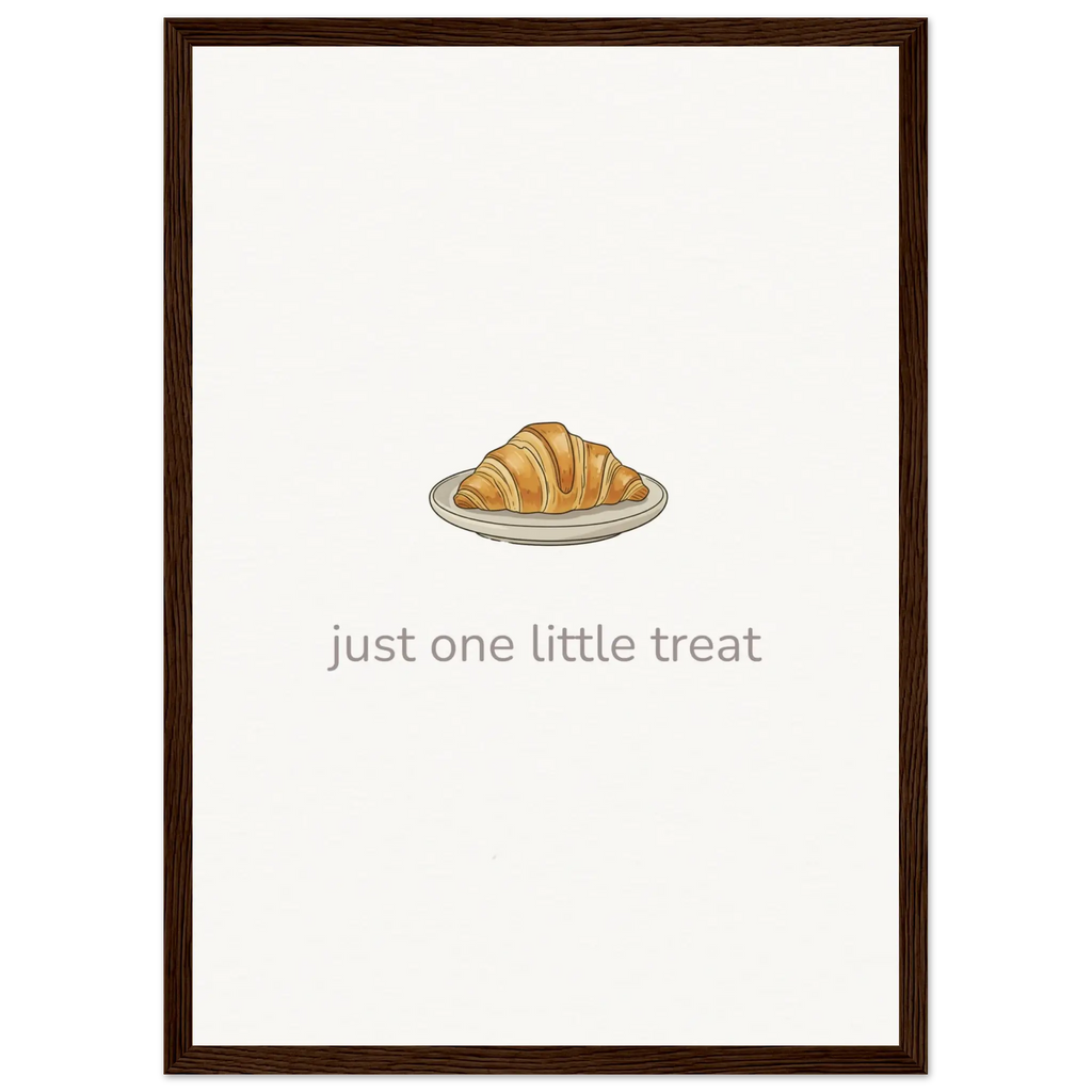 Just One Little Treat – Cosy Bakery Kitchen Framed Print - Randello