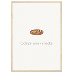Today’s Win – Snacks British Kitchen Framed Print - Randello