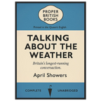 Talking About the Weather – British Penguin Book Parody Framed Print - Randello