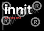 Innit, Bit Peak Innit – British Gen Z Slang Typography Poster - Randello