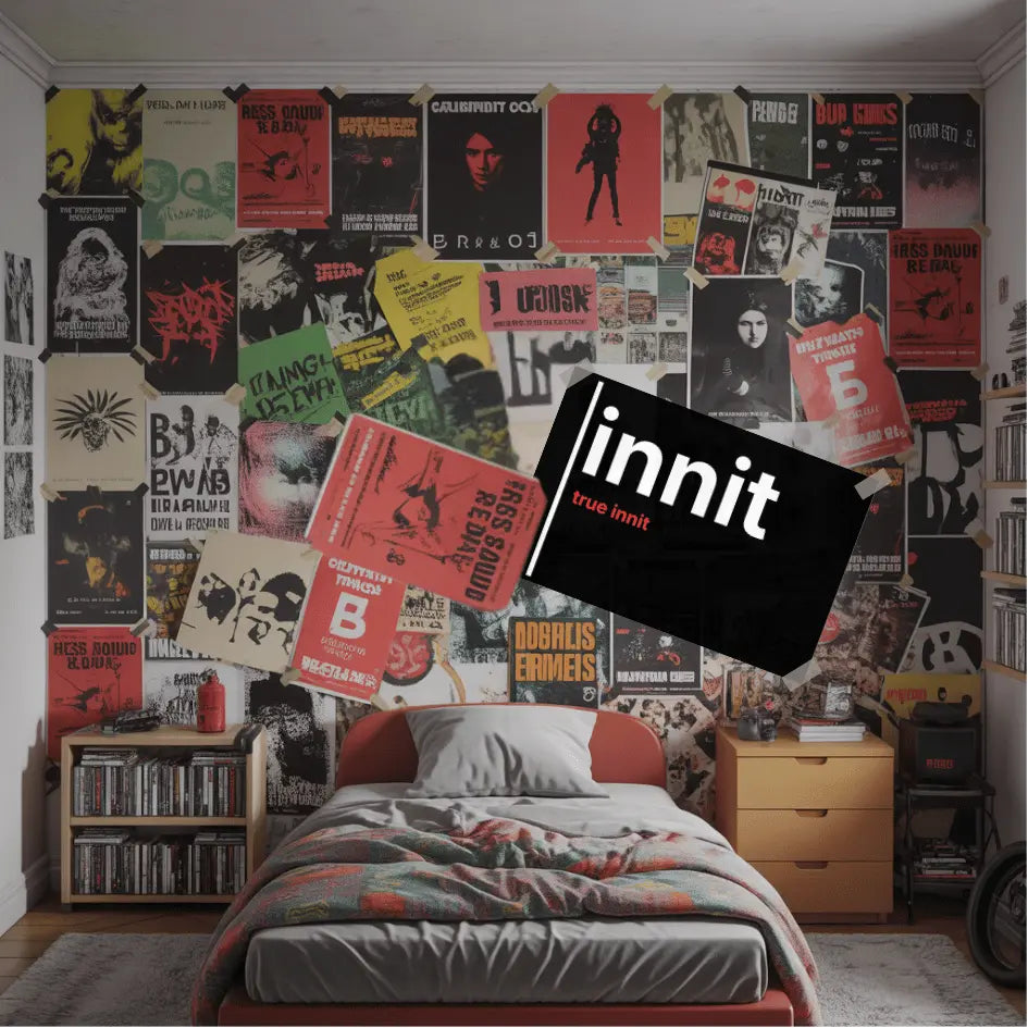 Innit, True Innit – British Gen Z Slang Typography Poster - Randello