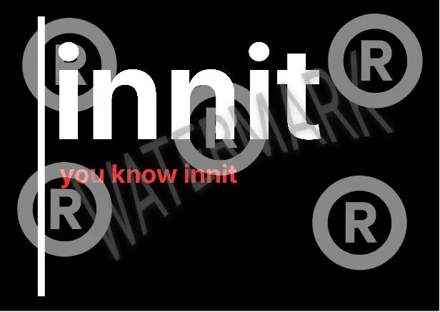 Innit, You Know Innit – British Gen Z Slang Typography Poster - Randello