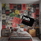 Nah Not Happening – British Gen Z Slang Typography Poster - Randello