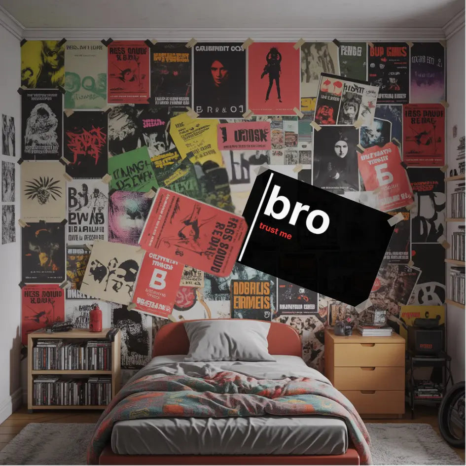 Bro, Trust Me – British Gen Z Slang Typography Poster - Randello