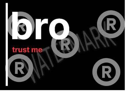 Bro, Trust Me – British Gen Z Slang Typography Poster - Randello