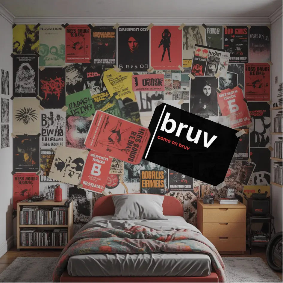 Bruv, Come On Bruv – British Gen Z Slang Typography Poster - Randello