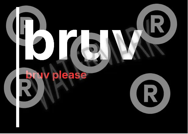 Bruv, Bruv Please – British Gen Z Slang Typography Poster - Randello