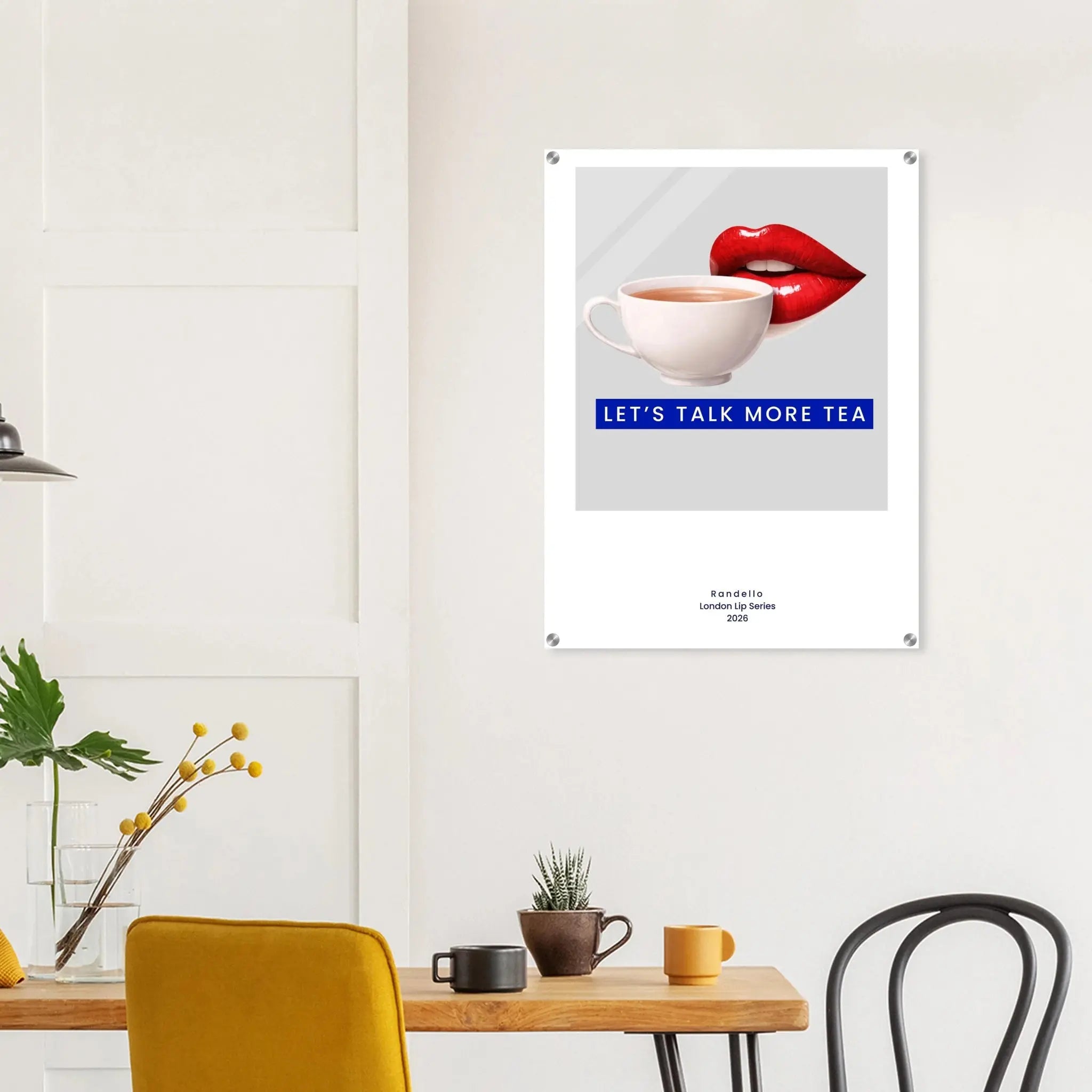 Let’s Talk More Tea – London Underground Inspired Acrylic Wall Art - Randello