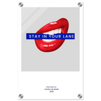 Stay In Your Lane – London Underground Inspired Acrylic Wall Art - Randello