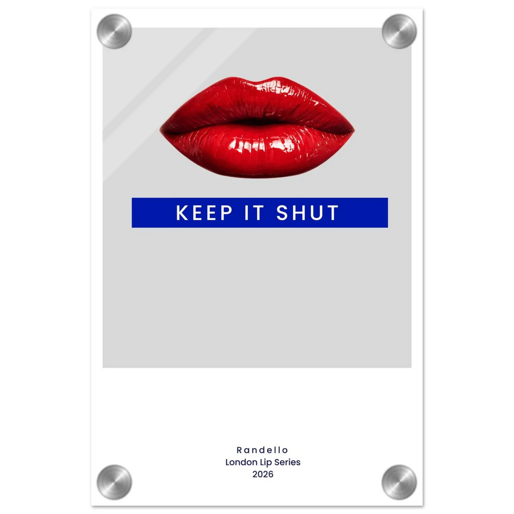 Keep It Shut – London Underground Inspired Acrylic Wall Art - Randello
