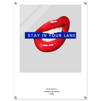 Stay In Your Lane – London Underground Inspired Acrylic Wall Art - Randello