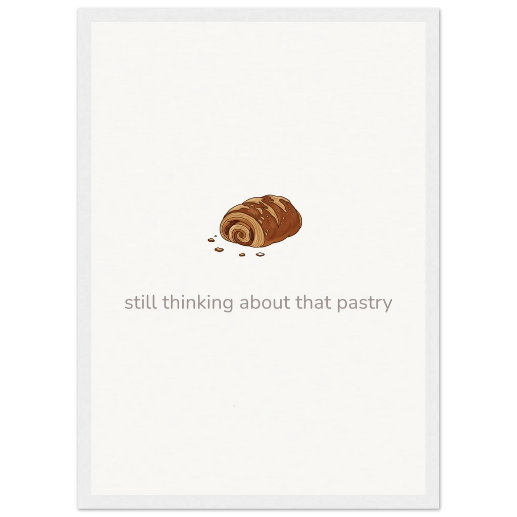 Still Thinking About That Pastry – Bakery Kitchen Framed Print - Randello