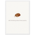 Still Thinking About That Pastry – Bakery Kitchen Framed Print - Randello