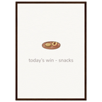 Today’s Win – Snacks British Kitchen Framed Print - Randello