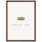Today’s Win – Snacks British Kitchen Framed Print - Randello