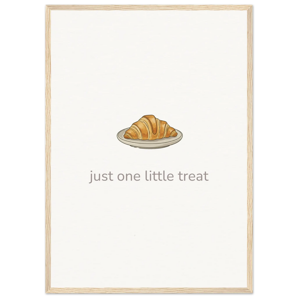 Just One Little Treat – Cosy Bakery Kitchen Framed Print - Randello