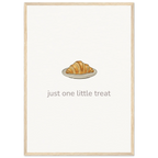 Just One Little Treat – Cosy Bakery Kitchen Framed Print - Randello