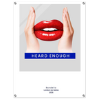 Heard Enough – London Underground Inspired Acrylic Wall Art - Randello